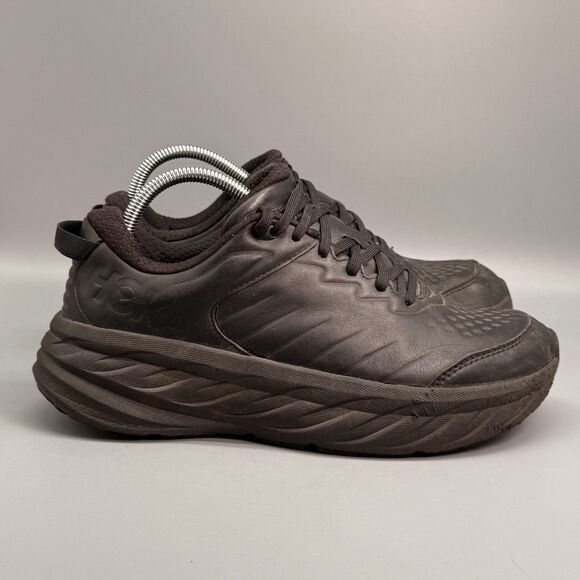 Hoka One One Bondi SR Men's 8 Triple Black Athletic Running Sneakers Low Top - Picture 1 of 10